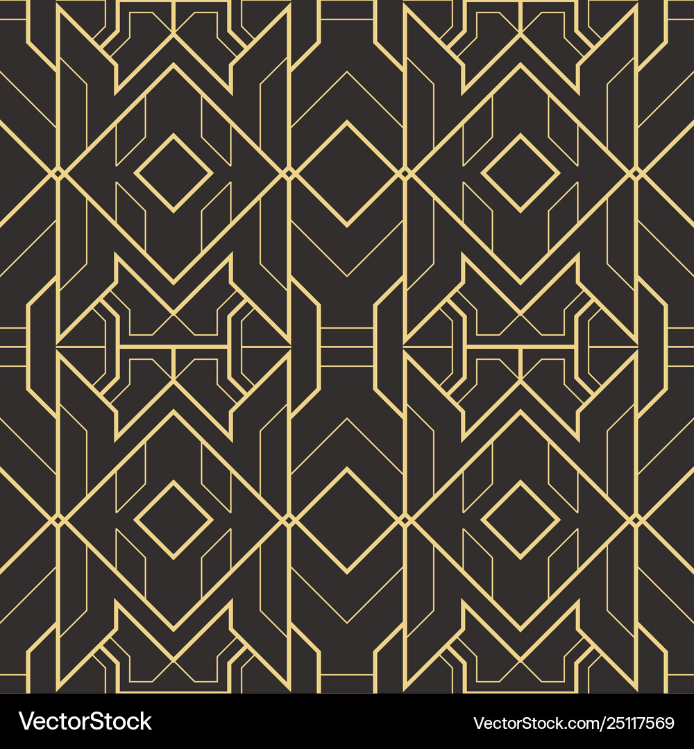 Art Deco Geometric Pattern Royalty Free Vector Image