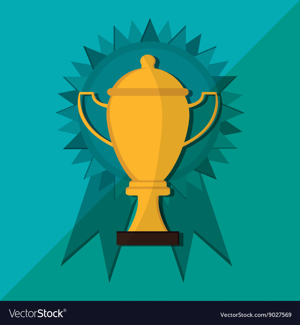 Champion design winner icon colorful Royalty Free Vector