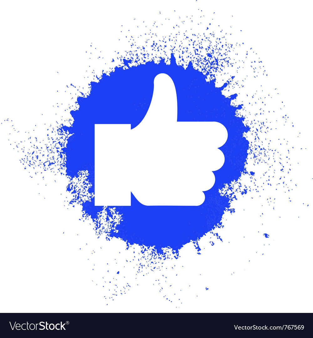 Download Facebook like logo Royalty Free Vector Image - VectorStock