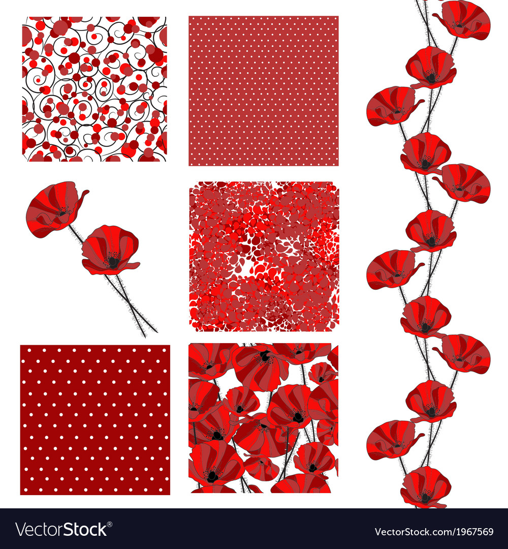 Seamless patterns set