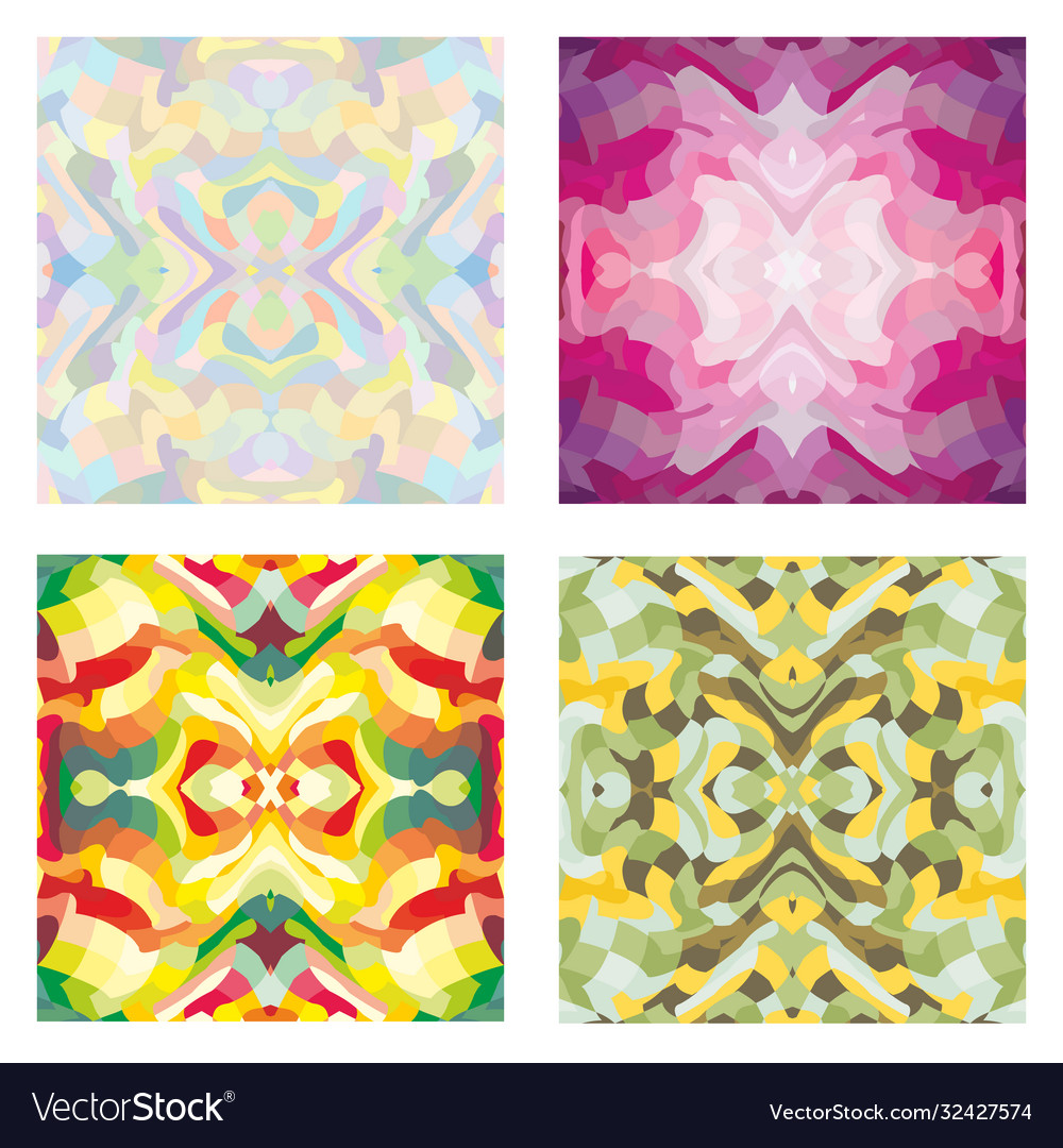 Abstract patch patterns set