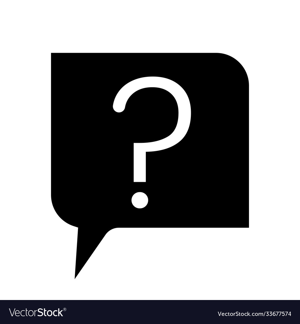 Ask a question or make request flat icon vector image Ask a question or make request flat icon