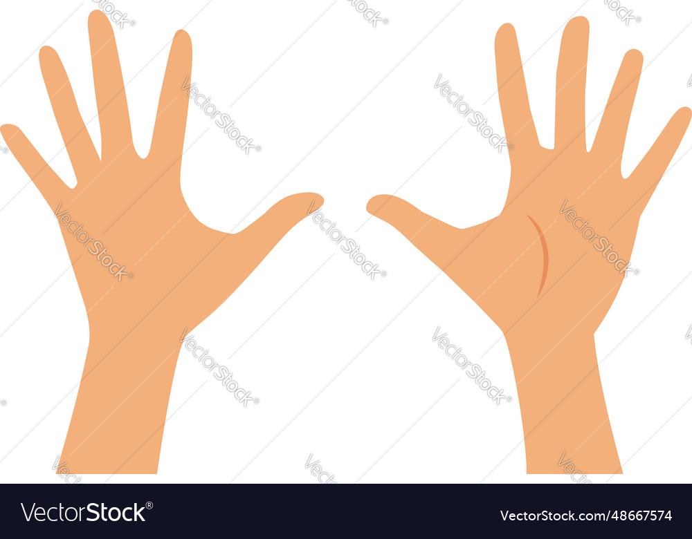 Back and front of a hand set