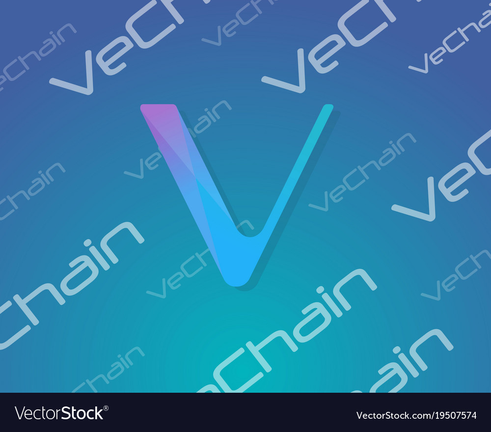 Background blockchain style vechain collection