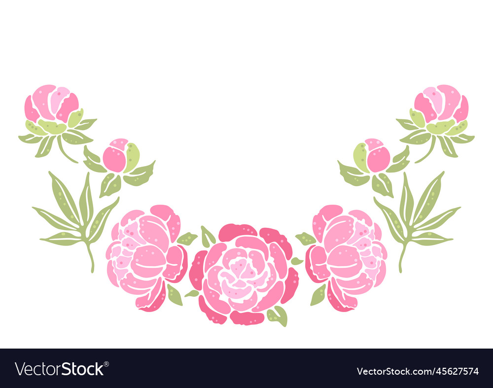 Hintergrund mit Pfingstblumen schön vector image Hintergrund mit Pfingstblumen schön