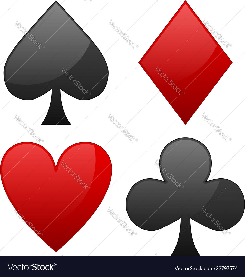 Card Suit Symbols: Spade, Heart, Diamond, Club
