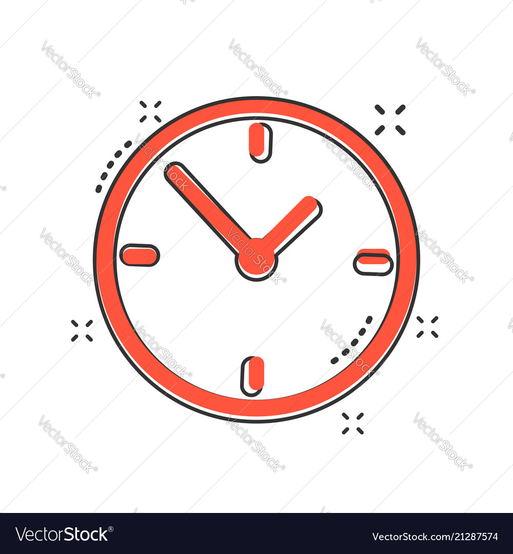 Cartoon alarm clock icon in comic style timer Vector Image Cartoon alarm clock icon in comic style timer Vector Image