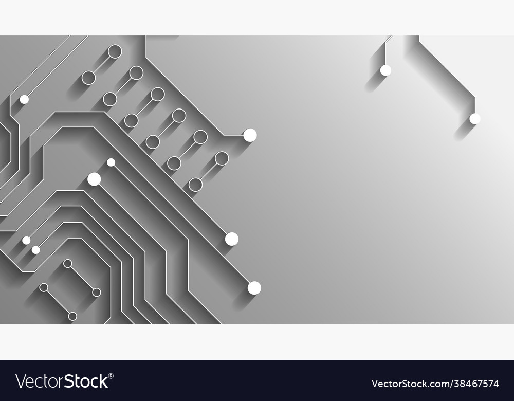 Circuit technology background with hi-tech Vector Image Circuit technology background with hi-tech