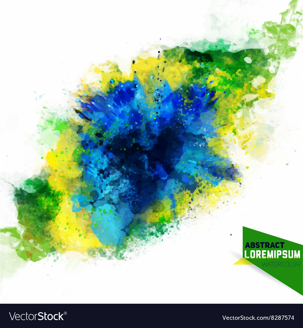 Colorful Water Splash Abstract
