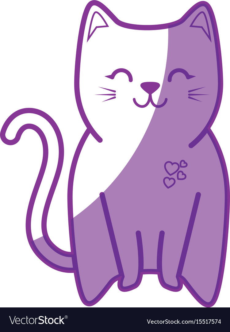 Cute cat icon Royalty Free Vector Image - VectorStock