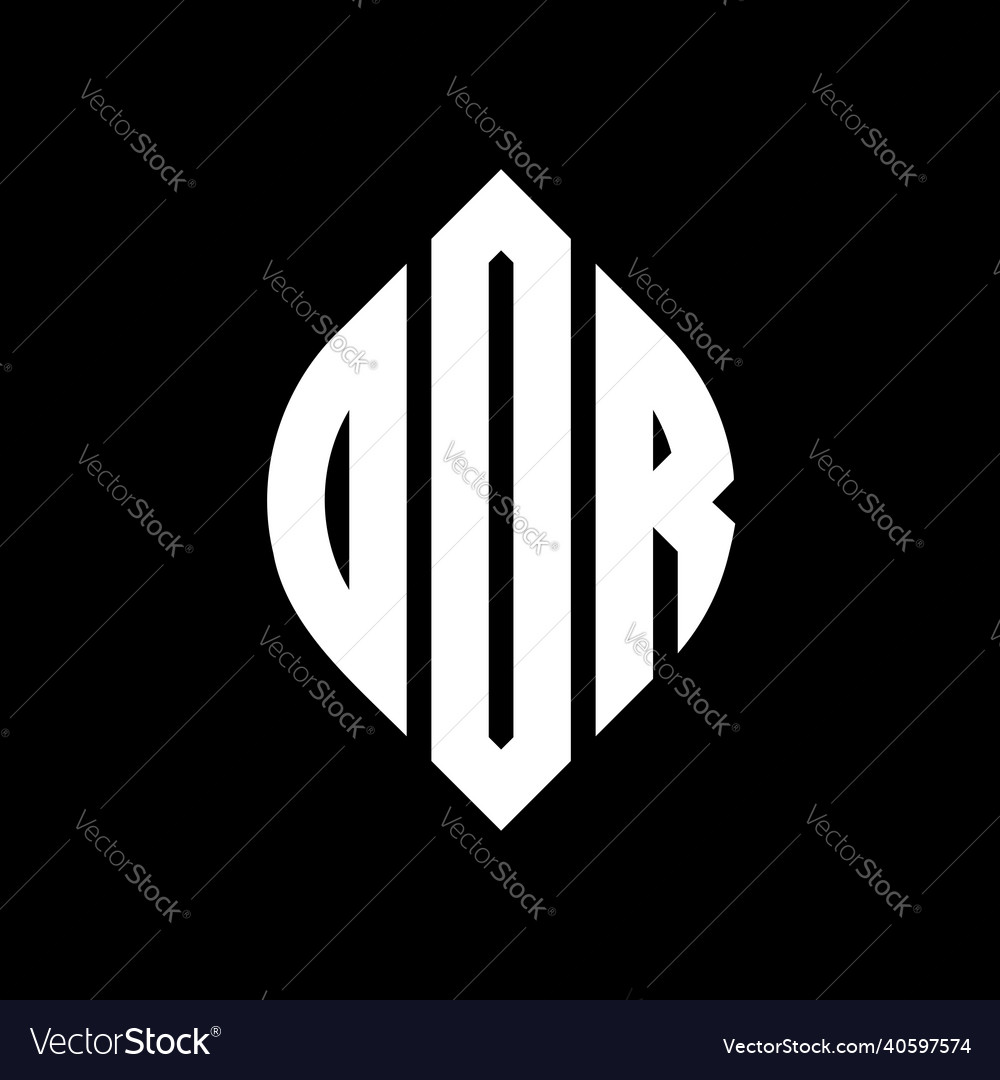 Ddr circle letter logo design
