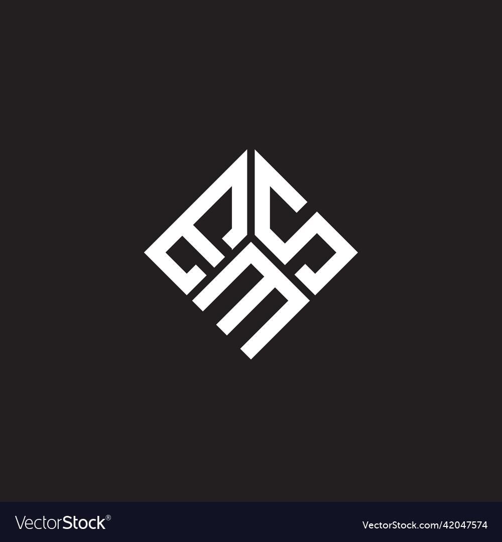 EMS Initials Logo - Monogram Style