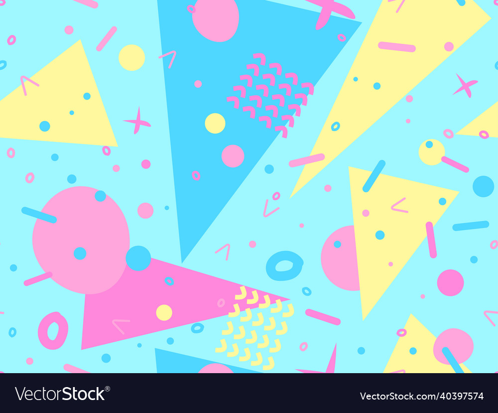 Geometric seamless pattern in the style Vector Image Geometric seamless pattern in the style