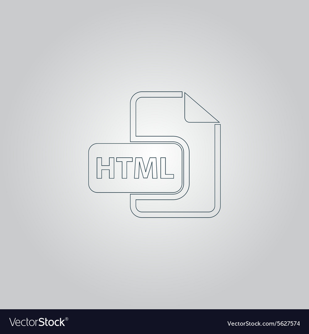 Html file extension icon