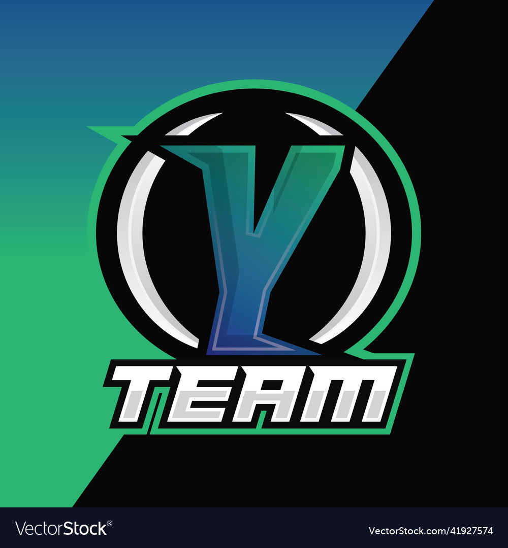 Letter Y Esports Mascot Logo