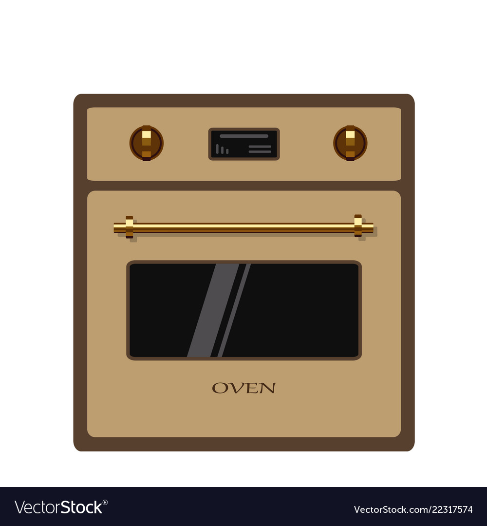 Oven isolated on white background