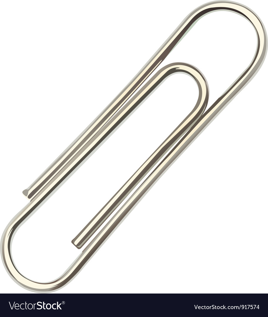 Paperclip Royalty Free Vector Image VectorStock