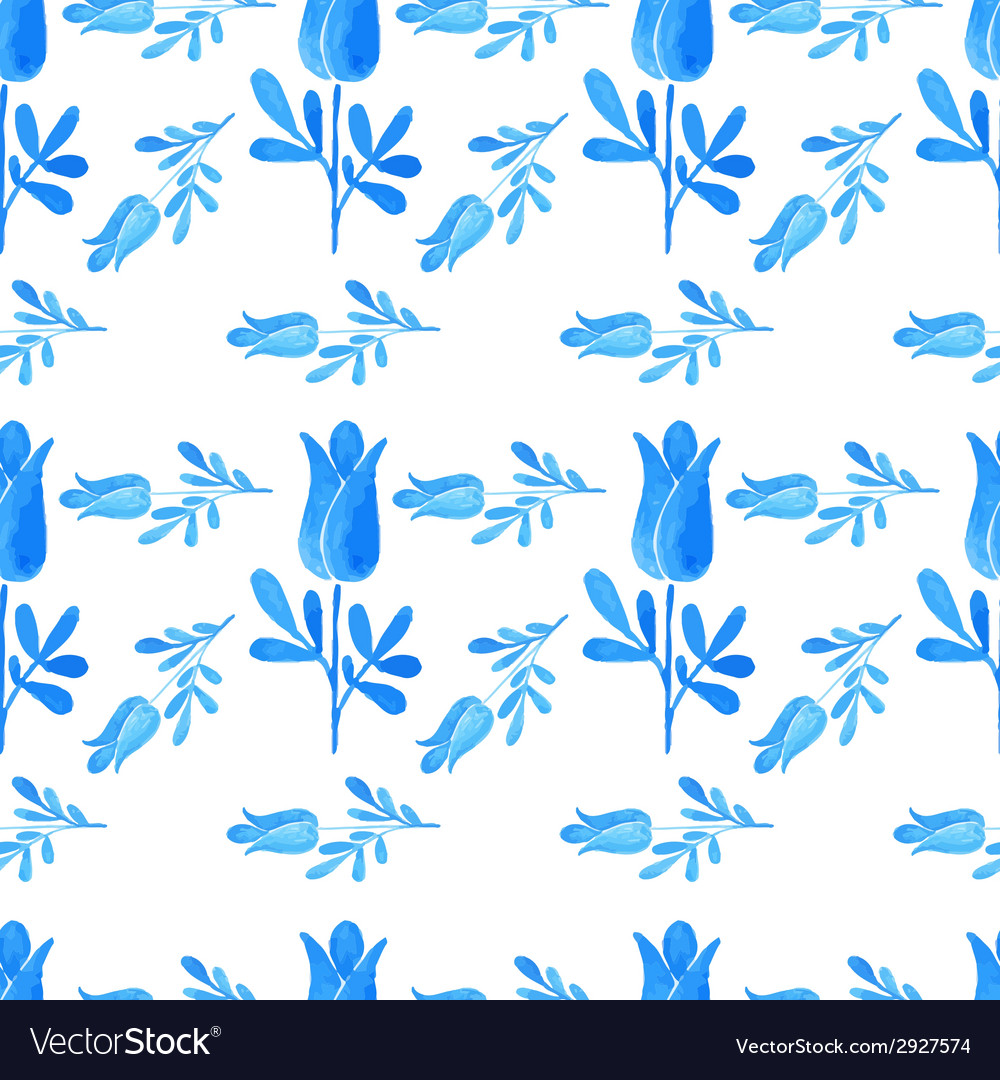Russian Watercolor Pattern
