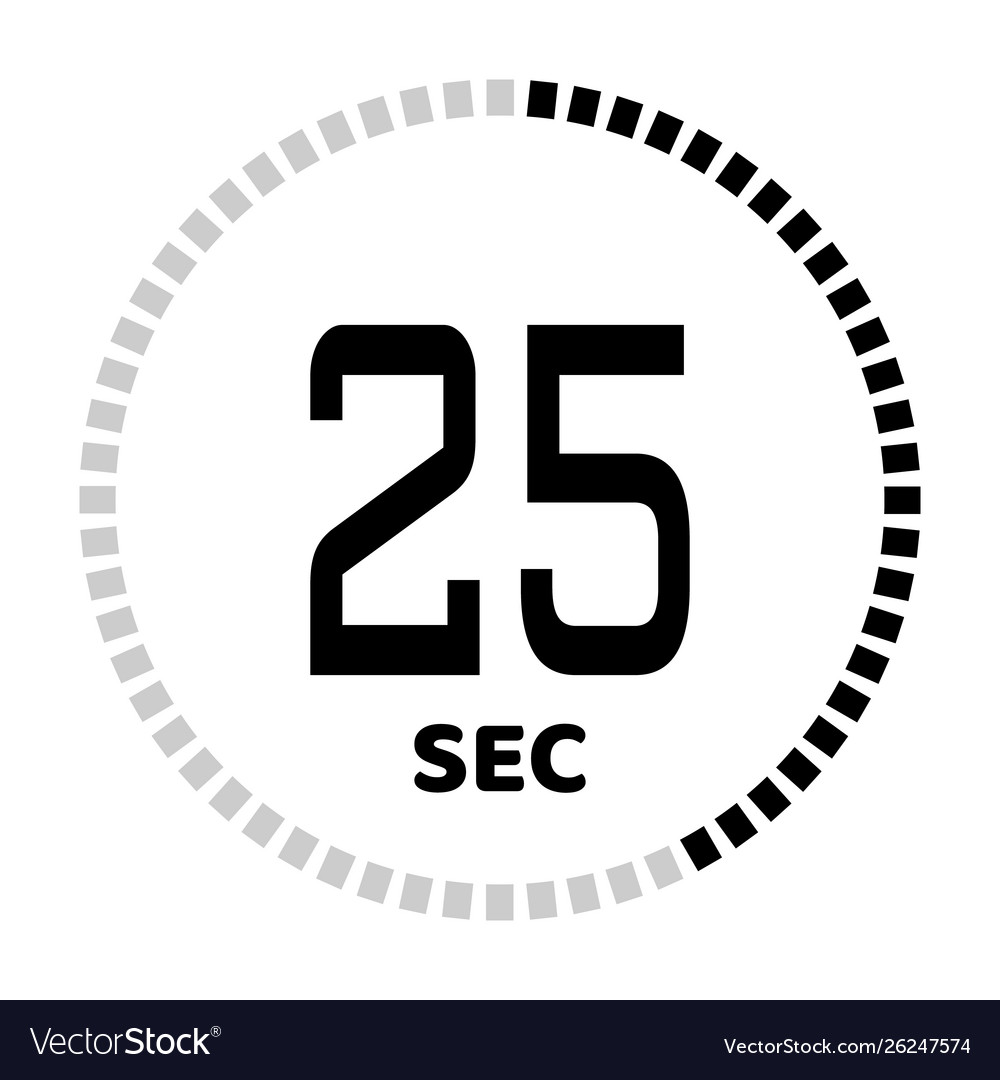 Seconds Stopwatch Icon Royalty Free Vector Image Seconds Stopwatch Icon Royalty Free Vector Image