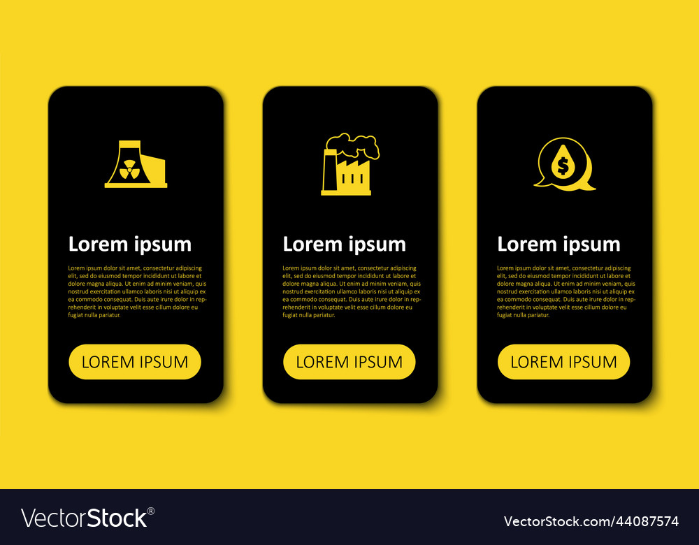 Öltropfen mit Dollar Symbol und Gas einstellen vector image Öltropfen mit Dollar Symbol und Gas einstellen