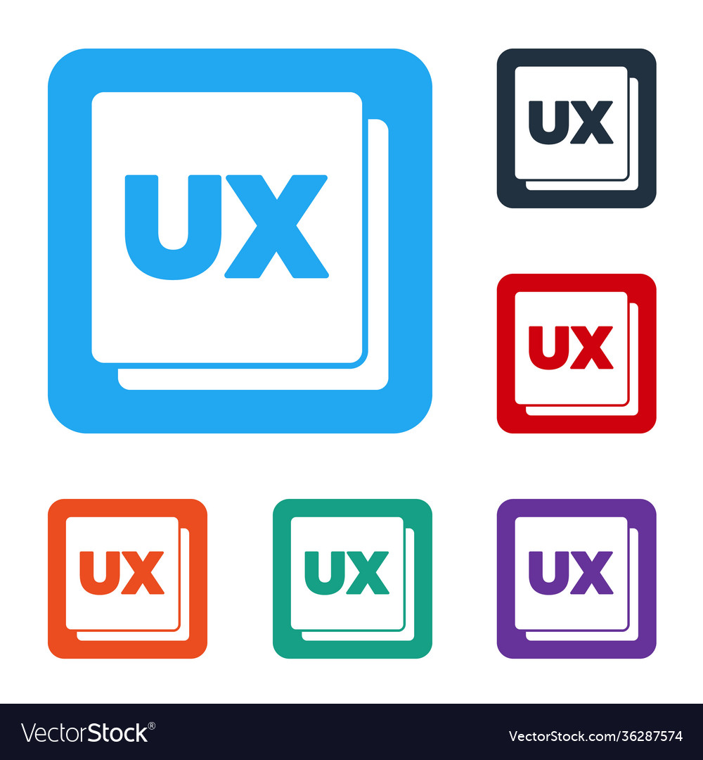 White ui or ux design icon isolated on vector image White ui or ux design icon isolated on
