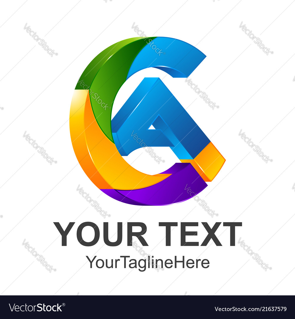 3d letter a logo royal hotel premium boutique Vector Image