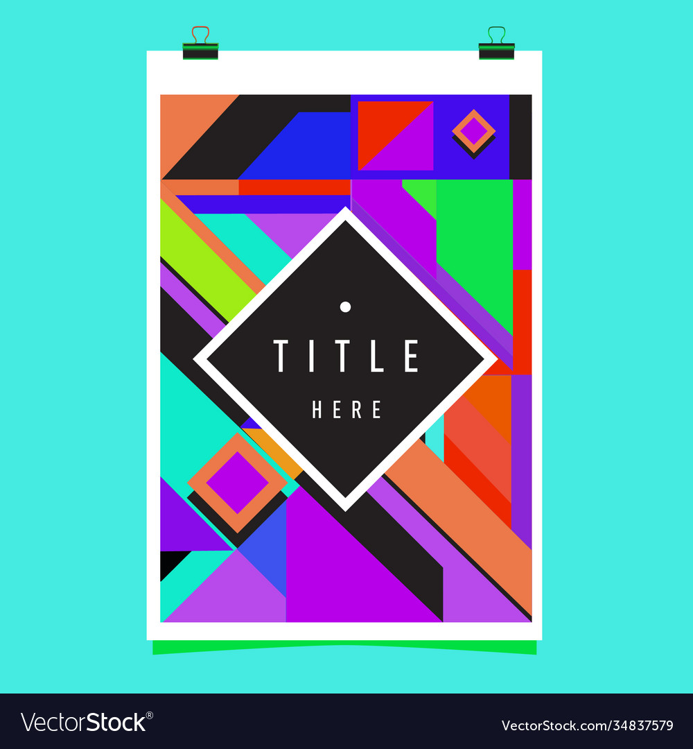 Abstract colorful geometric pattern background