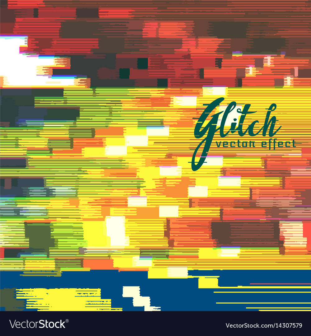 Abstract digital image glitch effect