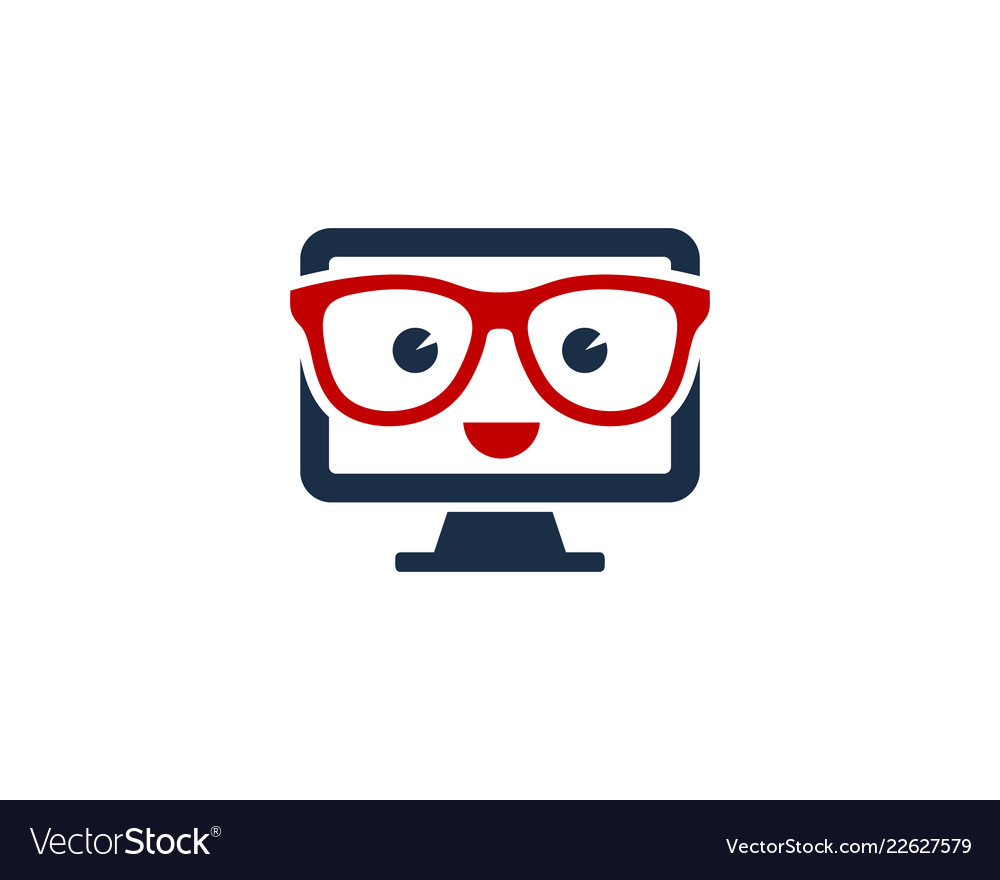Geek Computer Icon - Tech Logo