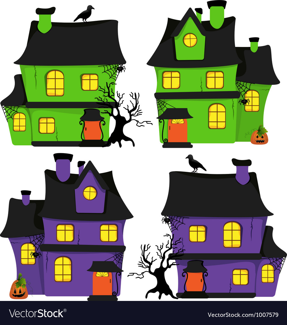 Halloween scrapbook design elements Royalty Free Vector