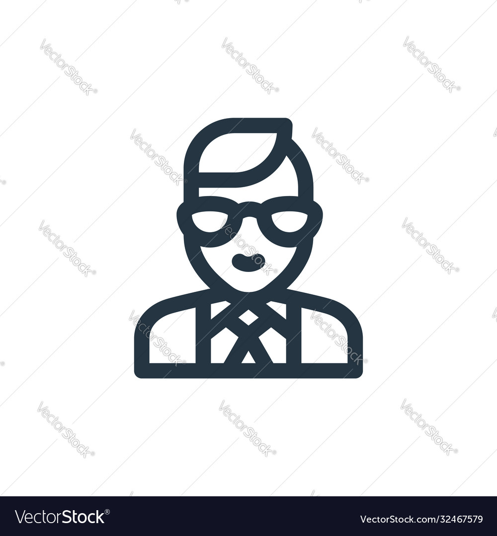 Mod icon isolated on white background outline Vector Image Mod icon isolated on white background outline
