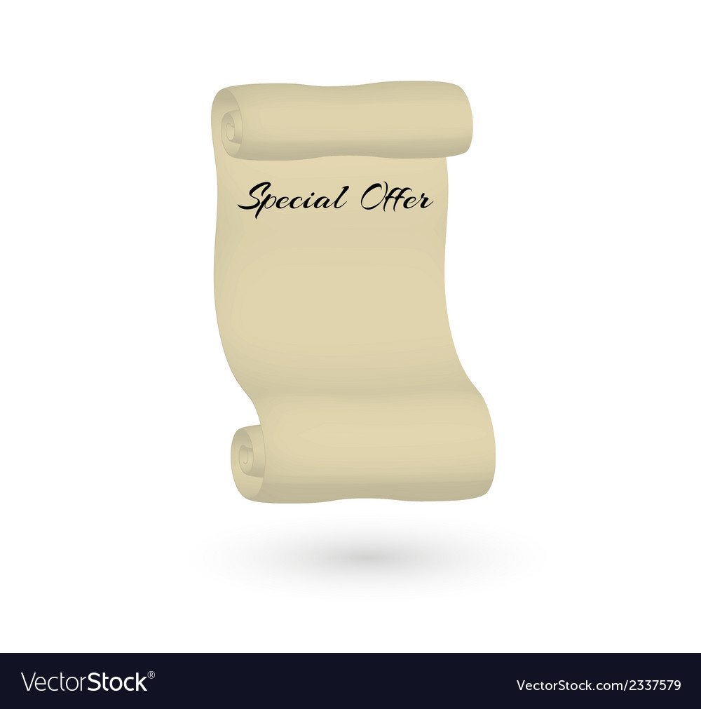 Old scroll paper