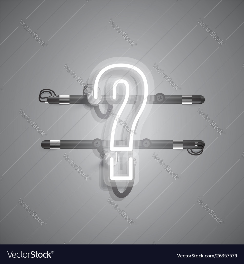 Realistic neon character with wires and console Vector Image Realistic neon character with wires and console