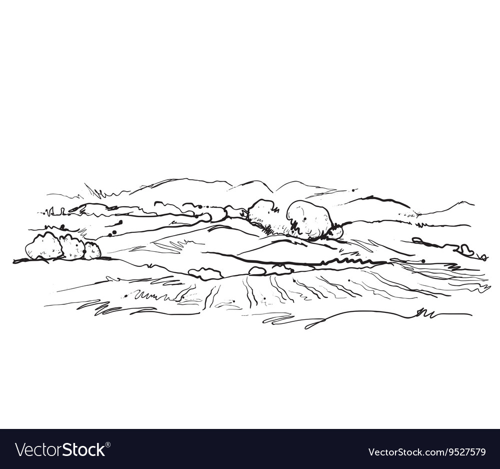 Rustic Landscape Sketch