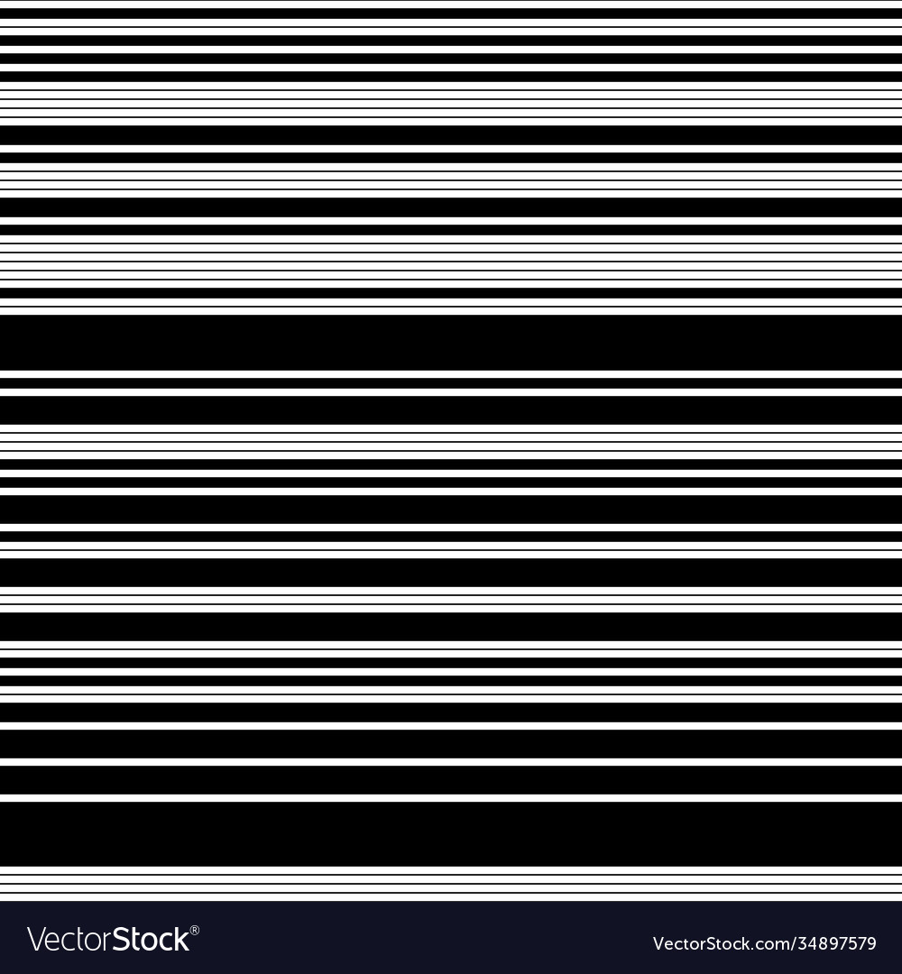 Seamless pattern with horizontal black lines vector image Seamless pattern with horizontal black lines