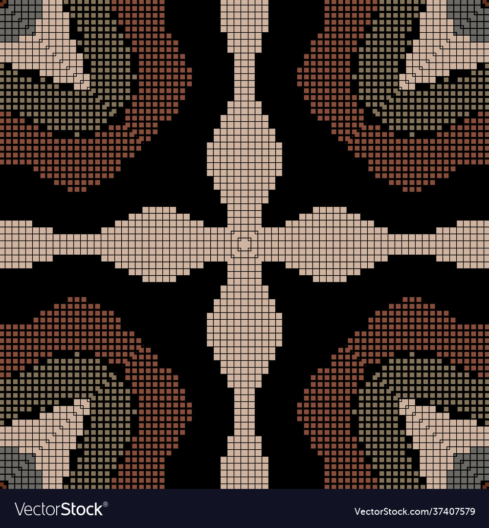 Squares seamless pattern mosaic colorful vector image Squares seamless pattern mosaic colorful