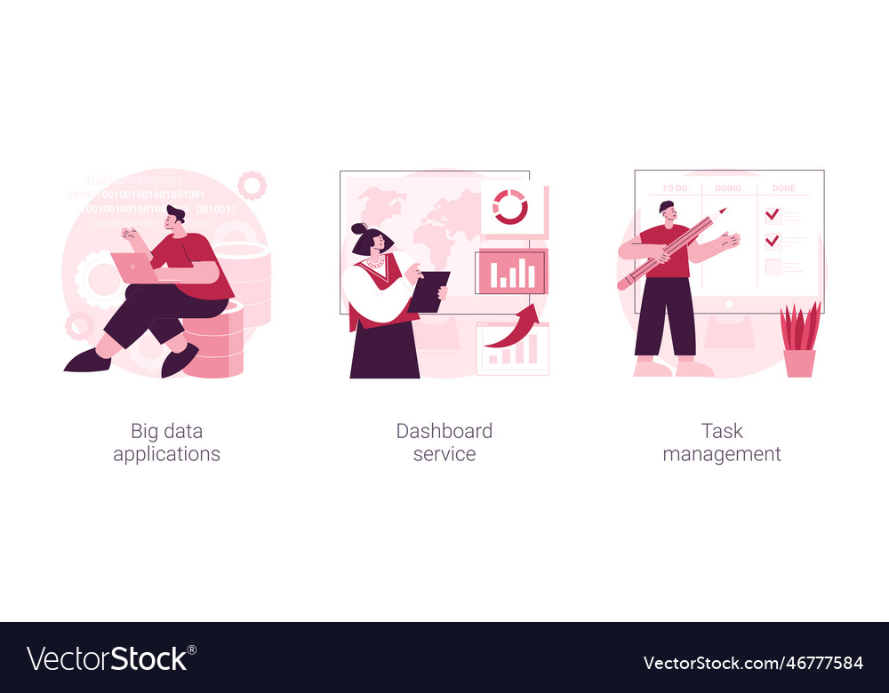 Big data analytics abstract concept Royalty Free Vector