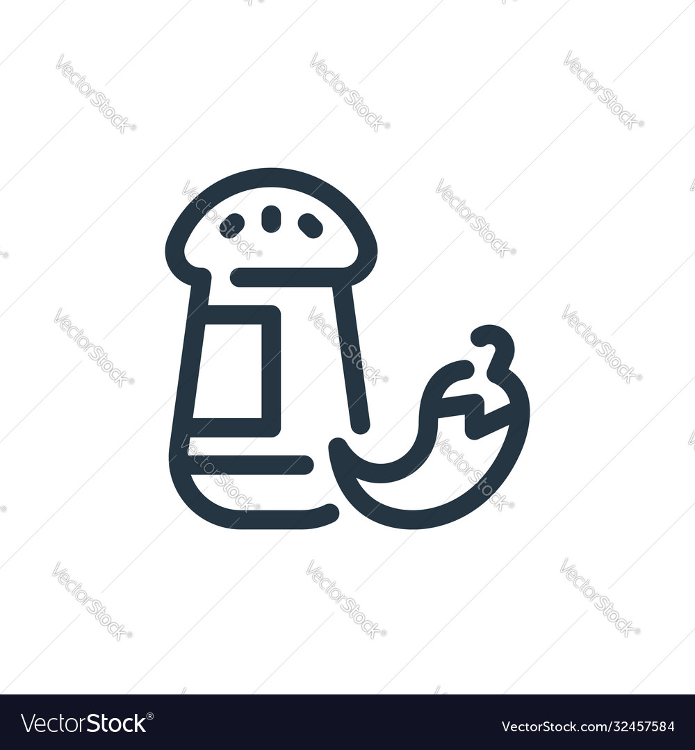 Chilli icon editable stroke linear