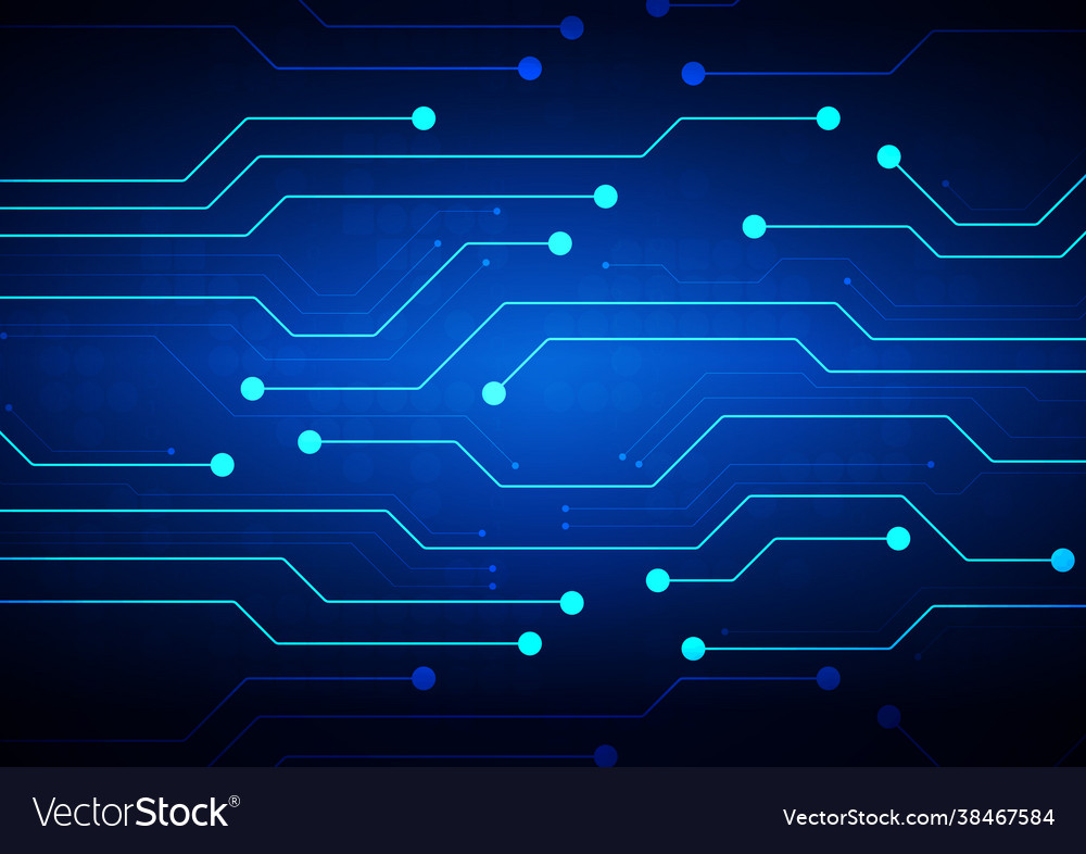 Circuit technology background with hi-tech vector image Circuit technology background with hi-tech