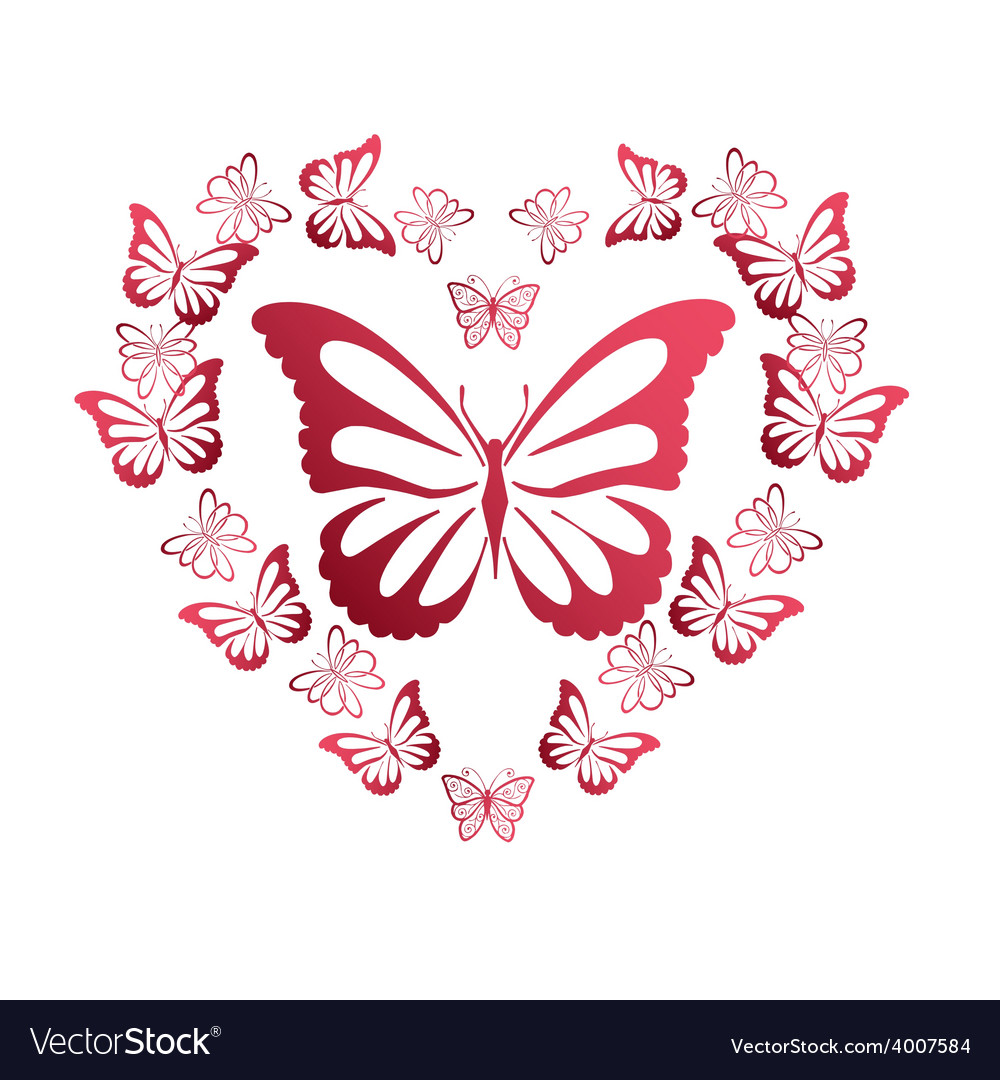 Colorful background with butterfly Royalty Free Vector Image