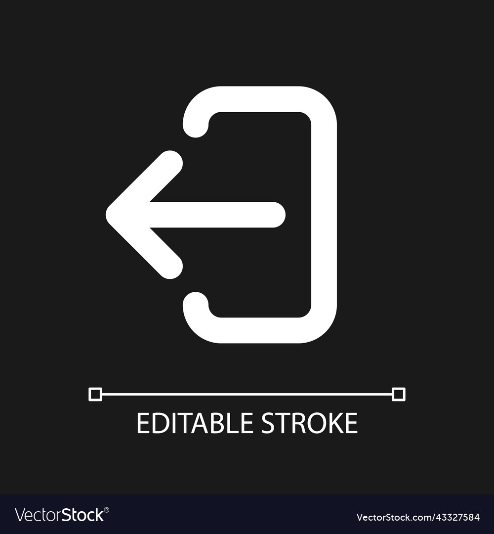 Data Export Icon - White Linear