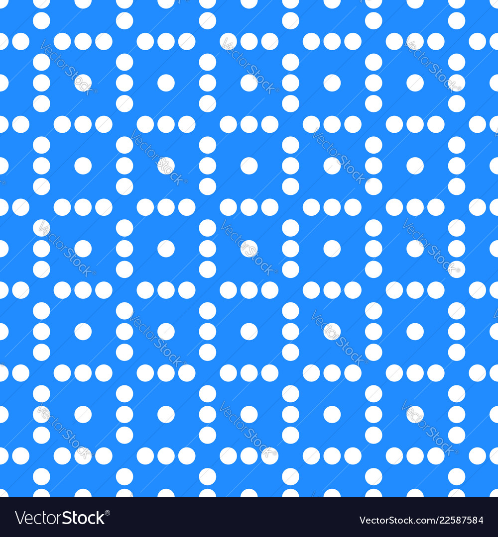 Seamlessly repeatable dotted polka dot pattern vector image Seamlessly repeatable dotted polka dot pattern