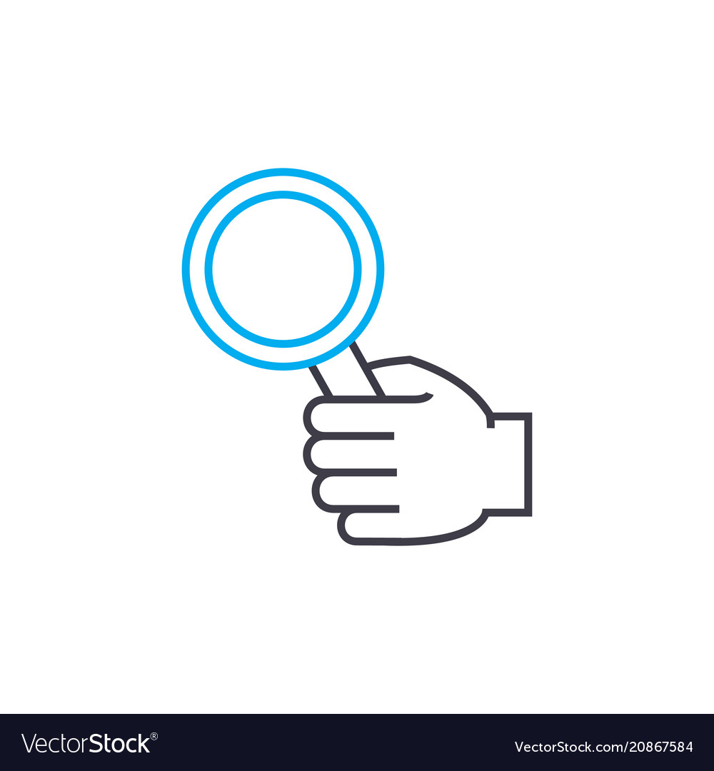 Study of the issue thin line stroke icon