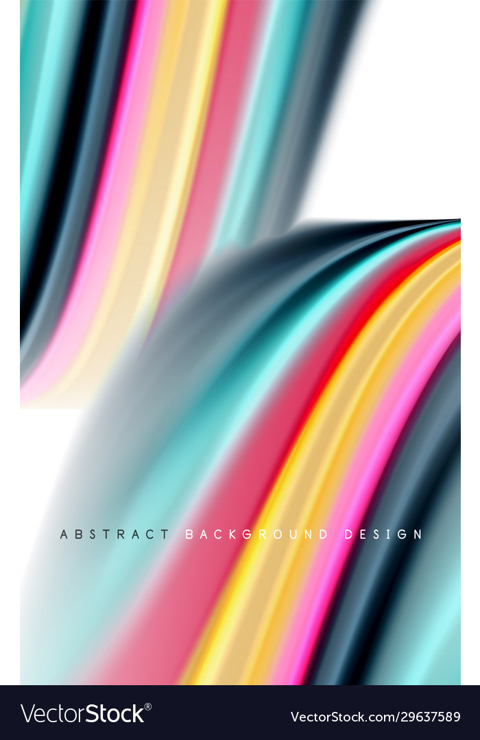 Abstract background - fluid color gradient waves Vector Image Abstract background - fluid color gradient waves