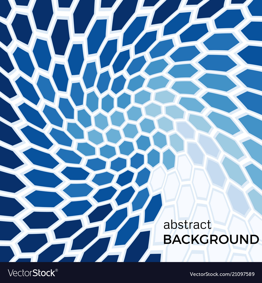 Blue Hexagon Pattern Background