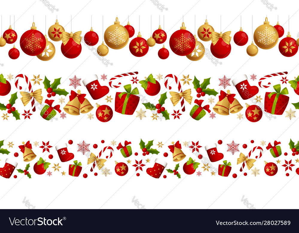 Christmas Seamless Border Decoration