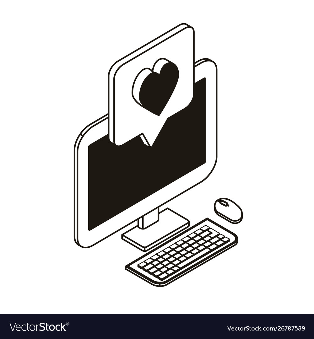 Desktop computer screen with email notifications