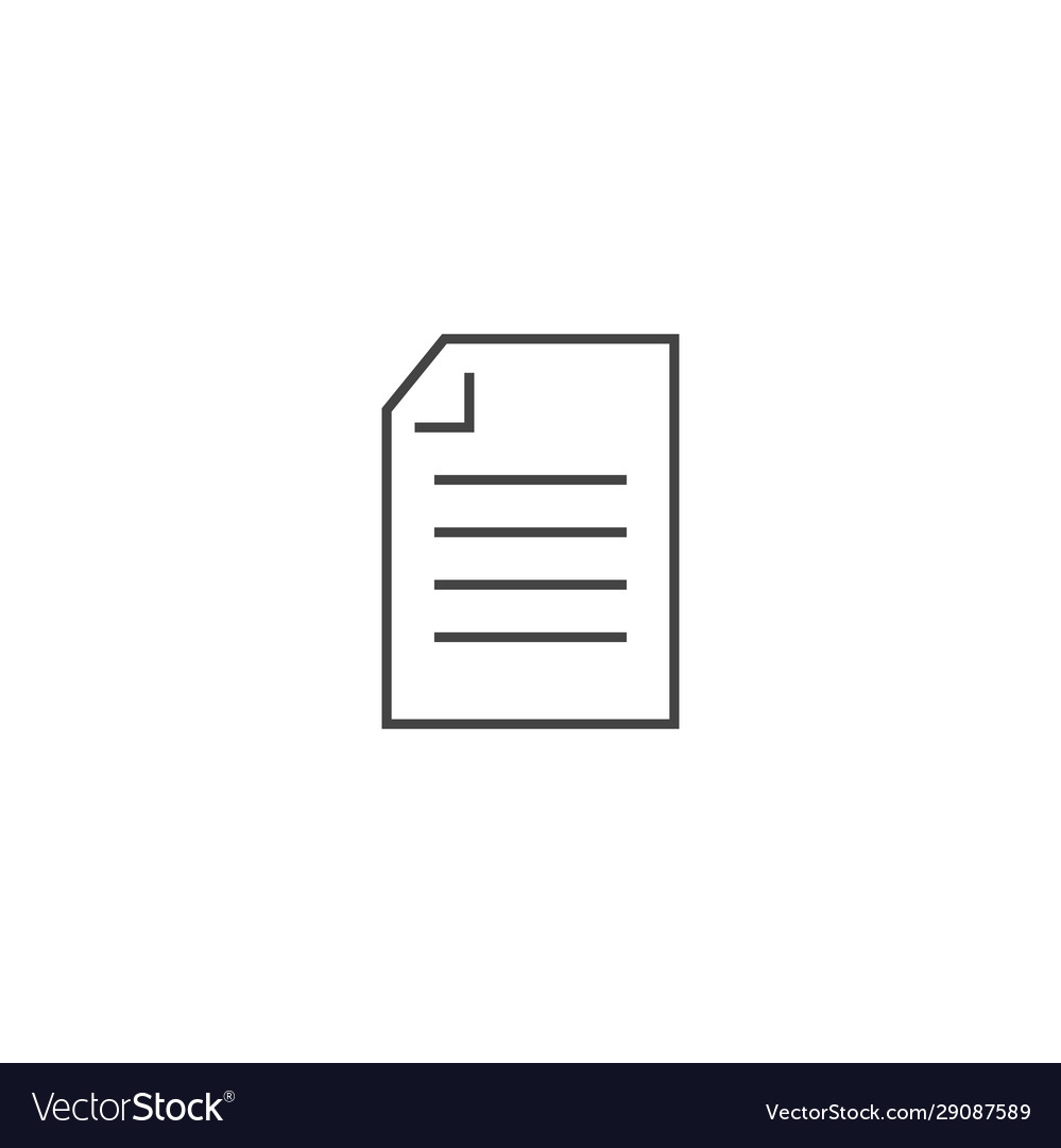 Document icon verification symbol vector image Document icon verification symbol