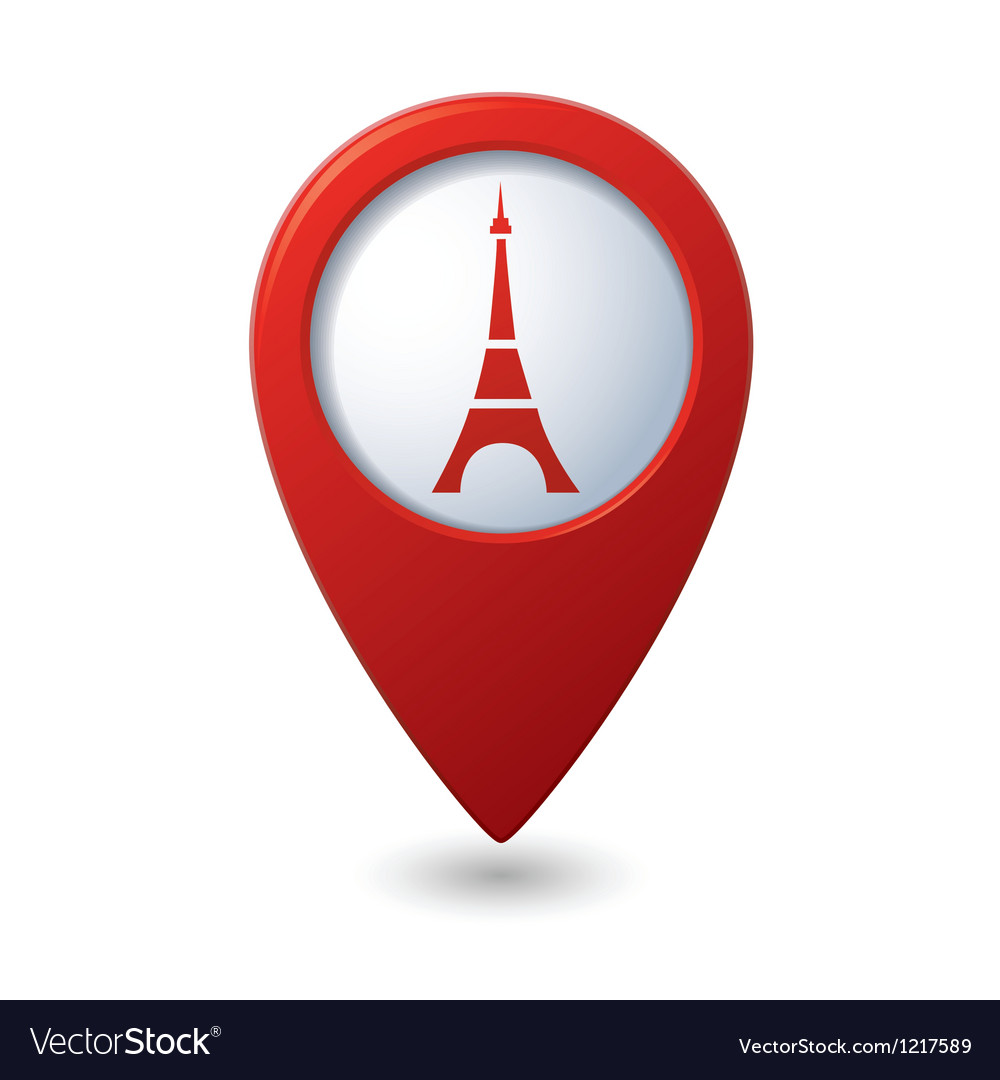 Eiffel Tower Map Pointer