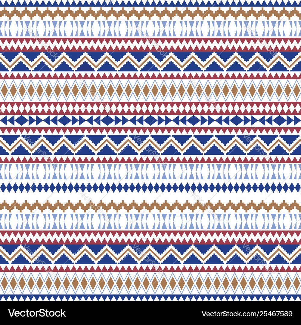 Ethnic seamless patterns aztec geometric Vector Image